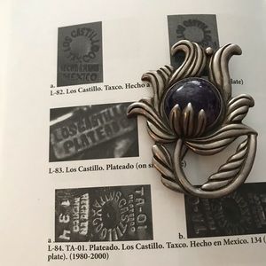 Los castillos vintage  amatista brooch Taxco